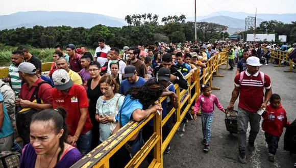 Tres millones de personas se fueron de Venezuela desde 2015, reveló la ONU. (Foto: AFP)