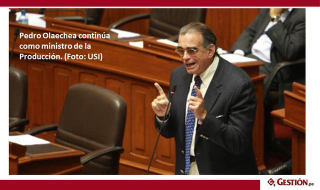 Foto 15 | Pedro Olaechea sigue como ministro de la Producción. (Foto: USI)