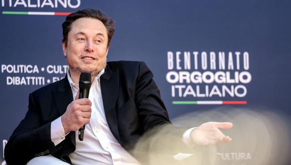 Elon Musk, director ejecutivo de Tesla Inc., habla en la convención Atreju en Roma, Italia, el sábado 16 de diciembre de 2023. Fotógrafo: Alessia Pierdomenico/Bloomberg