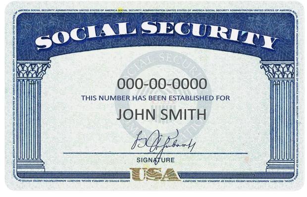 La tarjeta del Seguro Social de los Estados Unidos tiene nueve dígitos (Foto: Shutterstock)