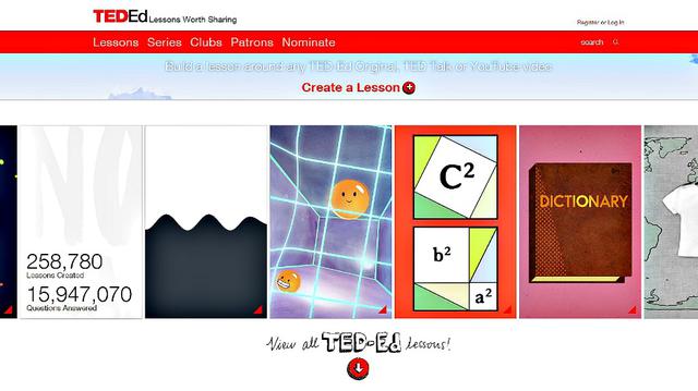 FOTO 15 | TED-Ed. Esta nueva iniciativa lanzada por TED se basa en la idea de “lecciones que vale la pena compartir”. Trata de encender la curiosidad de personas al alrededor del mundo al crear una librería de lecciones animadas creada por educadores expe