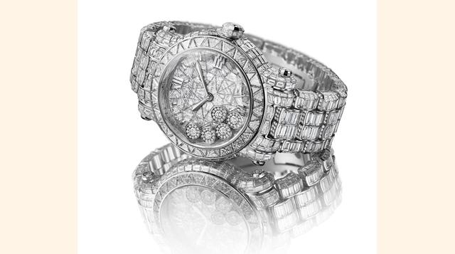 Chopard Happy Sport Diamantissimo: US$ 1.7 millones. Fue construido en oro blanco de 18 quilates y engastado con 958 diamantes. Esta joya puede llegar hasta las 4,000 horas de trabajo. (Foto: forbesimg)