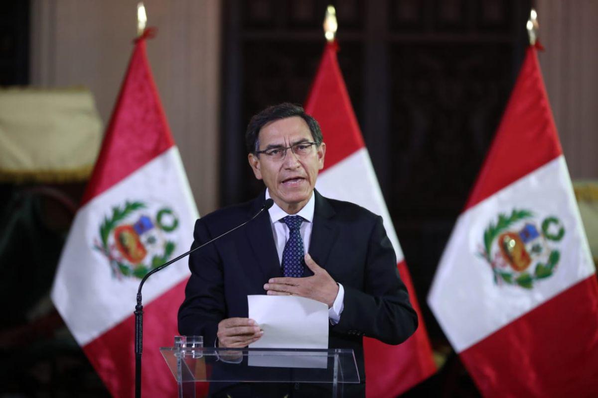 Presidente Martín Vizcarra cierra el congreso.  Fotos/Giancarlo Avila /Gec