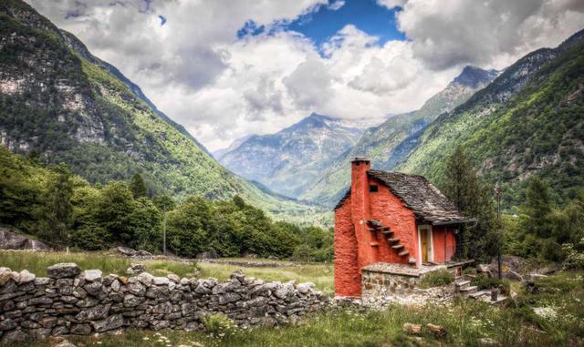 Una puesta de sol increíble en Suiza.
