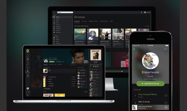FOTO 7 | 2014: Spotify avanza con un modelo de negocio con dos ofertas, que incluyen un servicio gratuito respaldado por publicidad con el que busca atraer a nuevos usuarios que paguen una suscripción mensual sin anuncios. En el 2014, consigue que 10 millones de sus 40 millones de usuarios paguen.