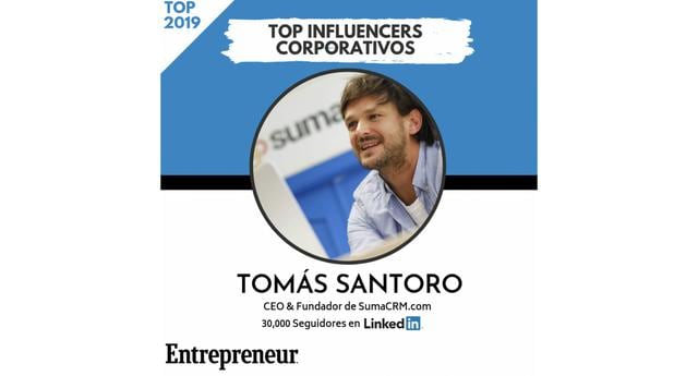 FOTO 11 | 11. Tomás Santoro


CEO & Fundador de SumaCRM.com
Seguidores en LinkedIn: 30,000
Perfil en LinkedIn  
Página web 
País: España
Tomás Santoro es CEO en Suma CRM, una herramienta de gestión de clientes para Pymes. Estudió ingeniería informática superior y máster en J2EE y bases de datos Oracle. Además, trabajo en IBM y fundó tres empresas: Bocetos.com, Totombola.com y Onlinemedia.es.