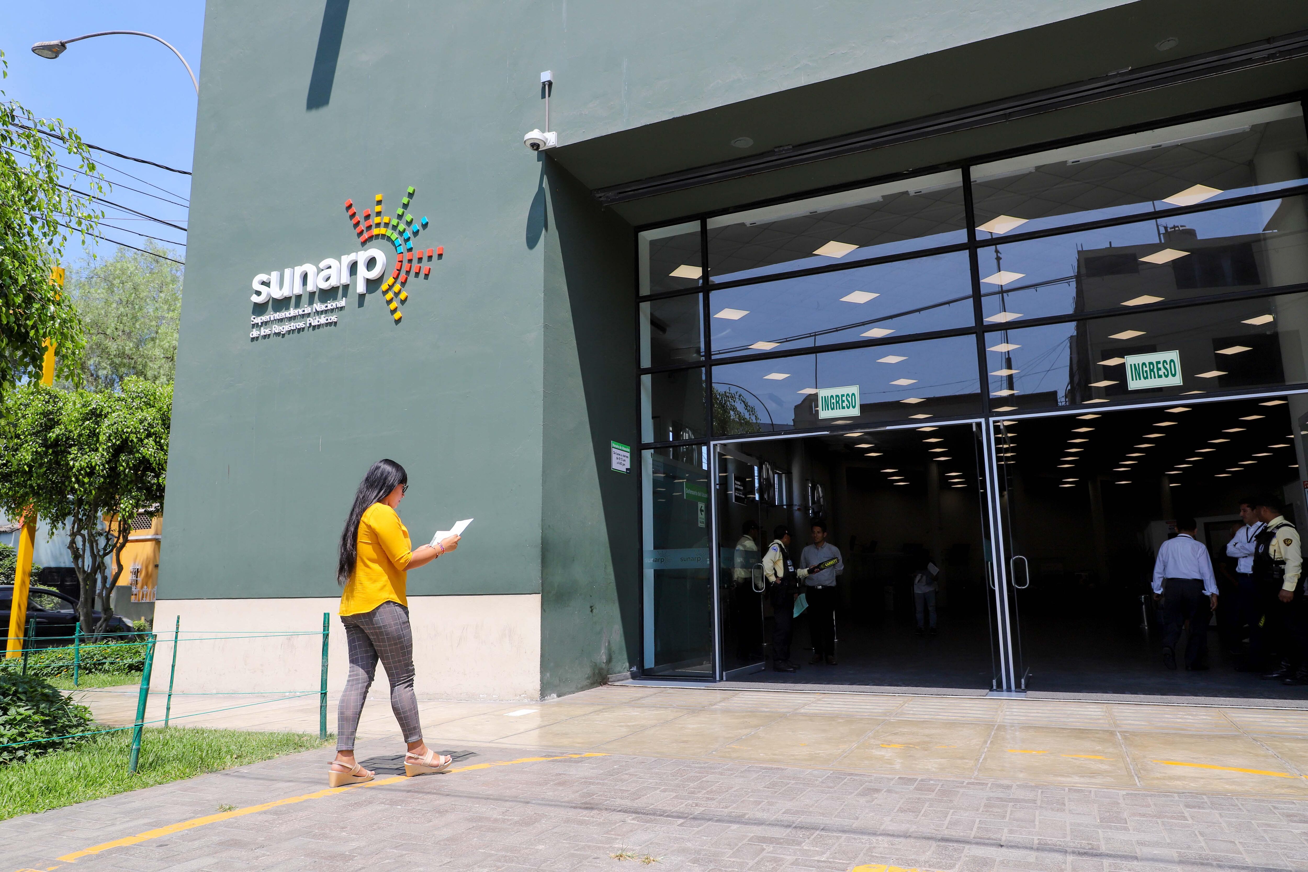 Sunarp se adecua al estado de emergencia. (Foto: Difusión)