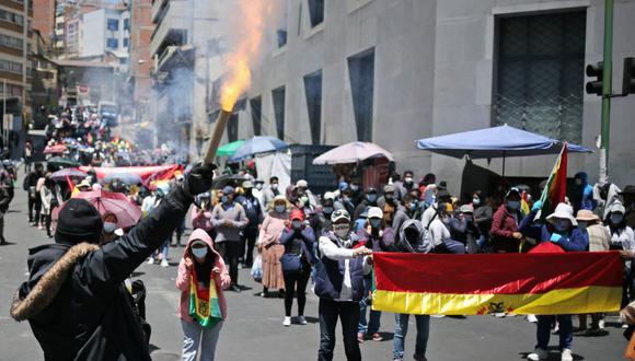 Protestas en Bolivia. (Foto: AFP)