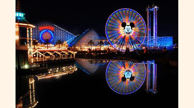 Disney&#039;s CA Adventure, California, Estados Unidos. El 2014, un total de 8.7 millones de turistas visitaron este parque temático que, en sus prospectos de publicidad, ofrece aventuras para cada uno de los miembros de la familia.(Foto: Chickensmoothie)