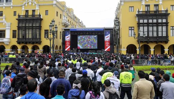 La convocatoria a los hinchas de la selección peruana es en la Plaza Mayor, en el Cercado de Lima. (Foto: GEC)