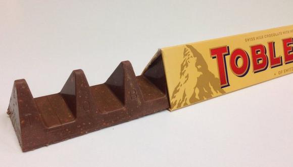 La barra de Toblerone se ofreció con espacios más amplios entre sus característicos triángulos en 2016.