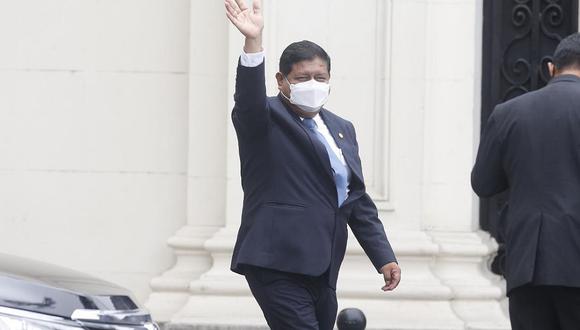 Walter Ayala evitó detallar los motivos de su visita a Palacio de Gobierno. (Foto: GEC)