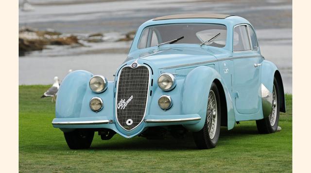 Alfa Romeo 8C 2900B (1938). Uno de los primeros clásicos diseñados por la mítica casa italiana. Mucho antes de la creación del 8C Competizione, la denominación 8C ayudó a forjar la mitología de Alfa Romeo en la década de 1930. (Foto: Autocosmos)