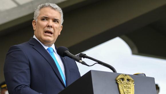 El presidente de Colombia, Iván Duque agregó que ha proporcionado información a autoridades estadounidenses sobre empresas colombianas que presuntamente sirvieron para lavar ese dinero. (Foto: Juan BARRETO / AFP)