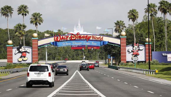 La entrada principal al Walt Disney World Resort de los parques temáticos fuera de Orlando, Florida. (Foto: Getty)