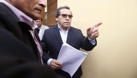 Ricardo Pinedo descartó que hayan infiltrado a alguien en el Ministerio Público. (Foto: Mario Zapata)