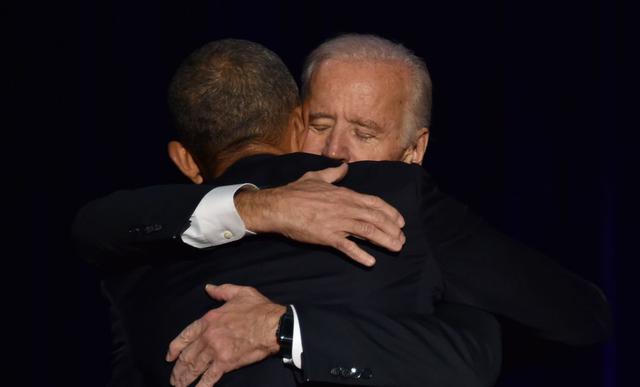 Otra de las personas a las que más Obama agradeció en su discurso fue al vicepresidente Joe Biden. (Foto: AFP)