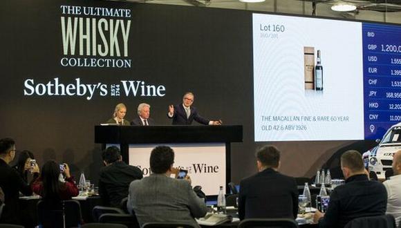“Esta botella proporciona la última oportunidad de probar el ‘Santo Grial’ de todos los whiskies, una experiencia única en la vida”, dijo Sotheby's.