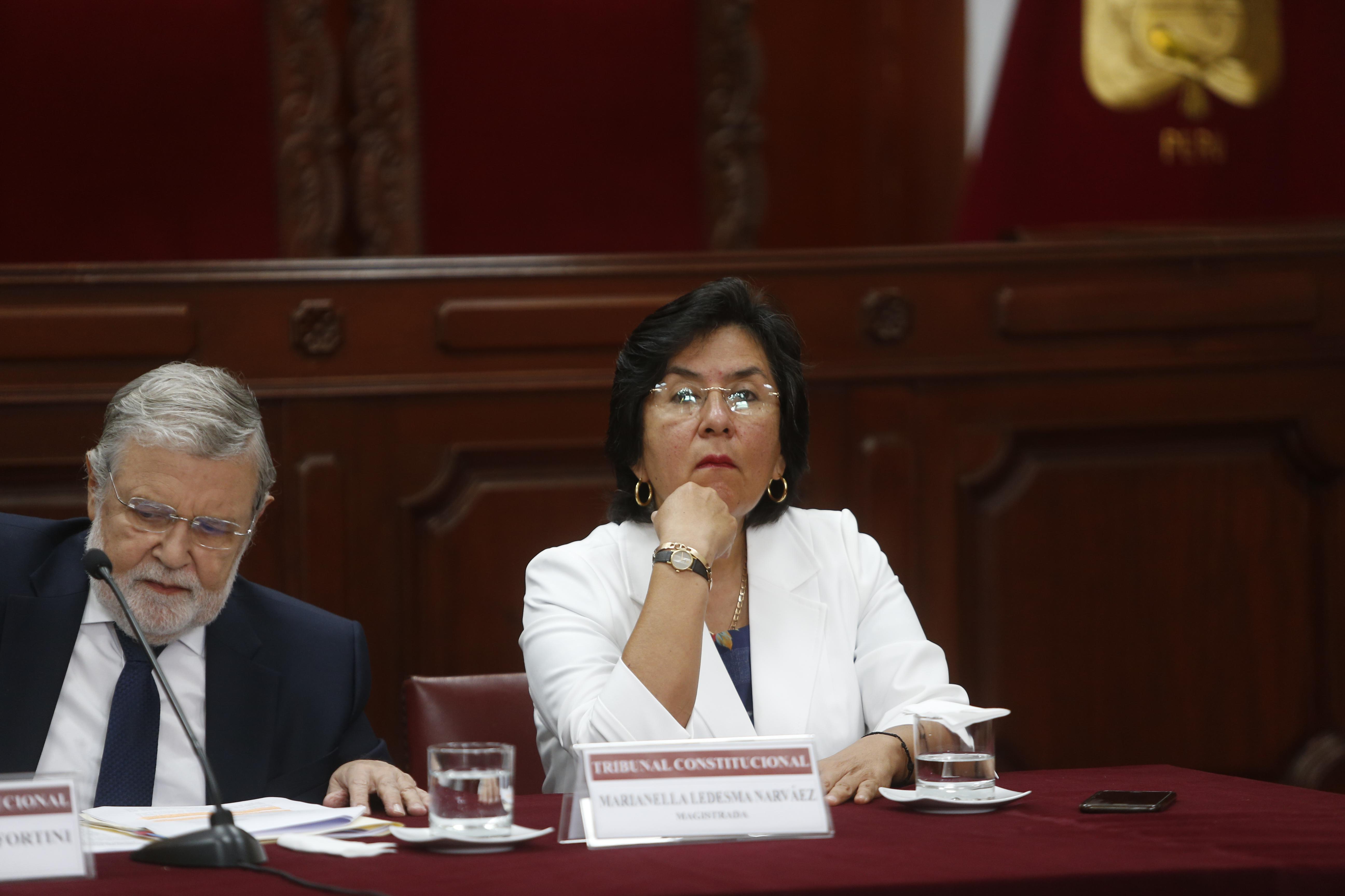 Marianella Ledesma, presidente del Tribunal Constitucional. (Foto: GEC)