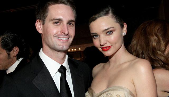 FOTO 6 | Evan Spiegel, CEO de Snapchat, y su esposa Miranda poseen US$ 3,440 millones.