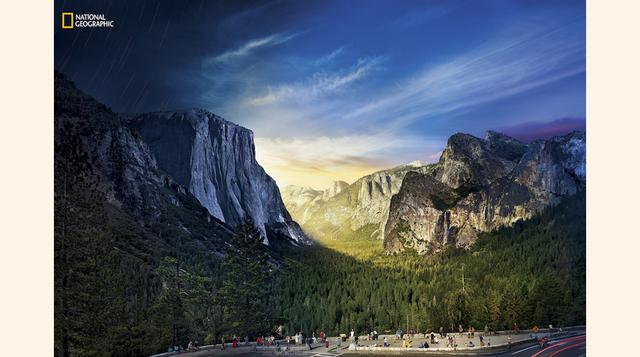 Yosemite: día y noche. (Foto: Stephen Wilkes / National Geographic)