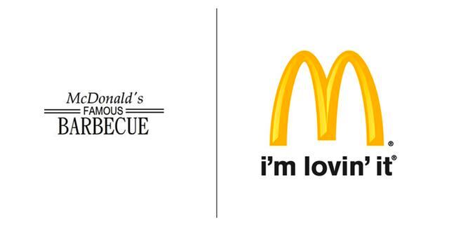 McDonald’s. ¿McDonald’s solía ser una barbacoa? Bueno, solo desde 1940 hasta 1948. Rápidamente descubrió que su verdadera pasión eran las hamburguesas. De 1948 en adelante, la compañía probó varias versiones de los icónicos arcos, resultando en los arcos 