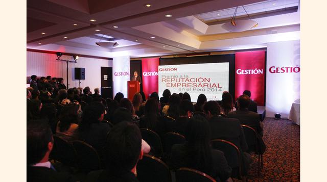 El diario Gestión y Merco Perú presentaron el estudio sobre la mejor reputación corporativa en el Perú y entregaron los premios. (Foto: Manuel Melgar)