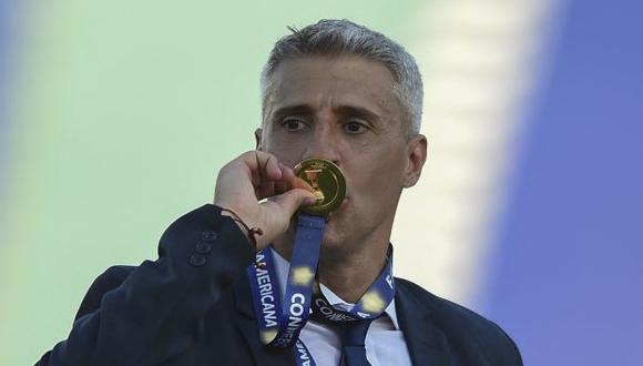El exfutbolista y actual entrenador de fútbol, Hernán Crespo. (Foto: AFP).