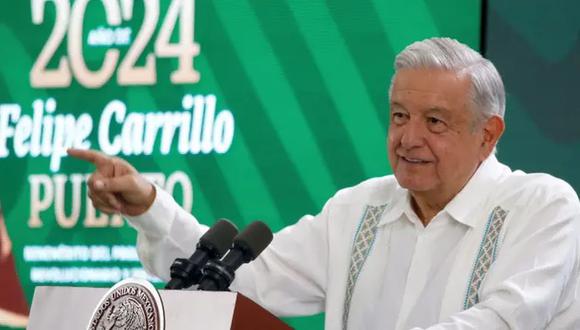 Andrés Manuel López Obrador durante una rueda de prensa. | Foto: PRESIDENCIA DE MÉXICO