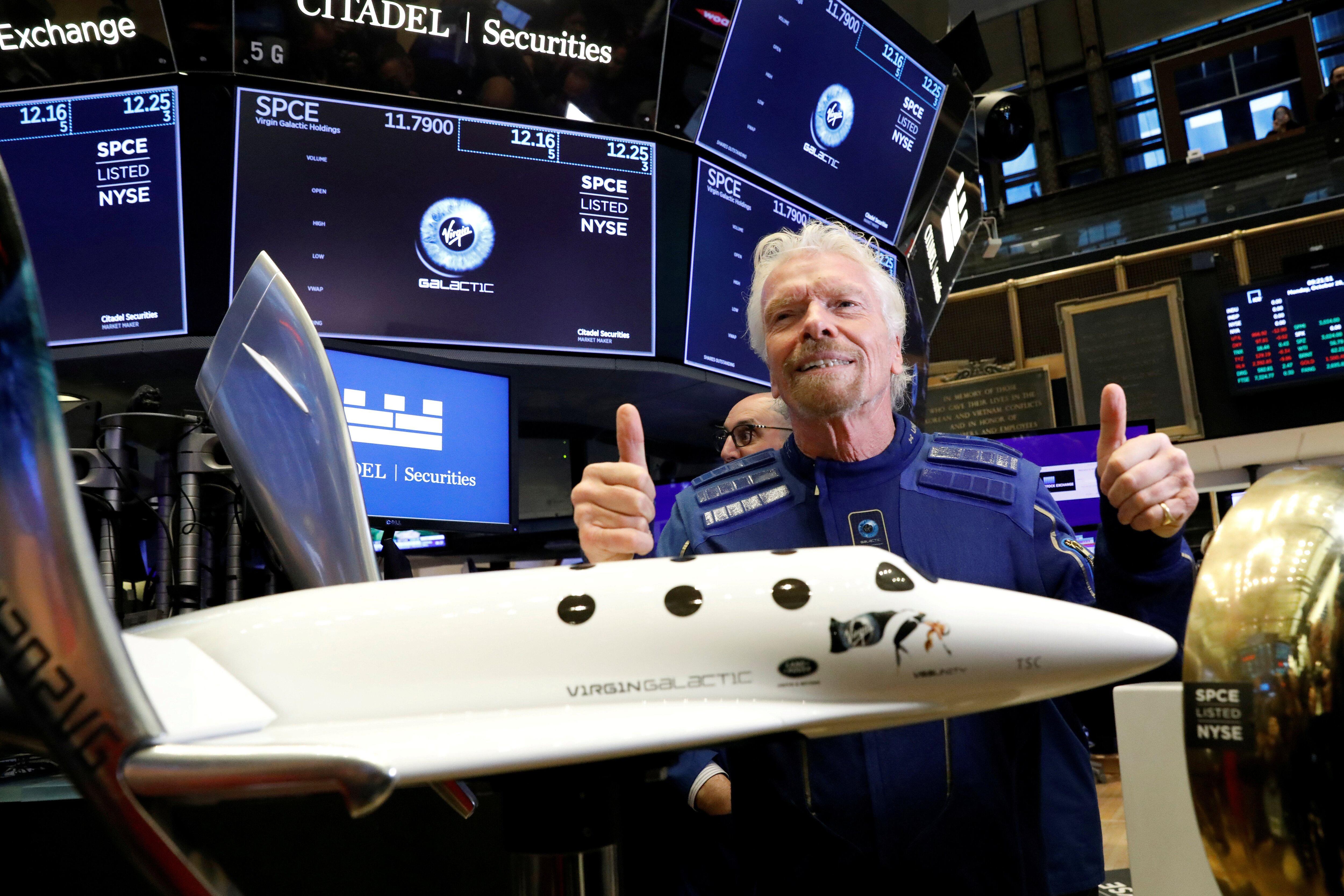 Virgin Galactic pertenece al conglomerado Virgin Group, del empresario británico Richard Branson. (Foto: Reuters)