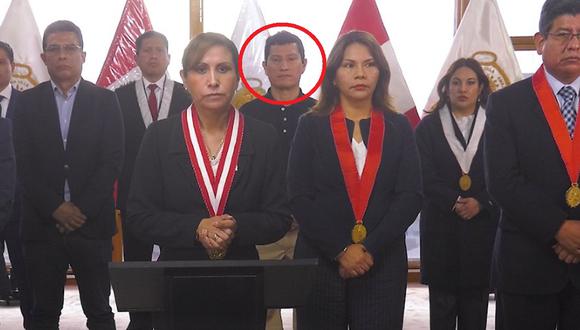 Harvey Colchado apareció en video de pronunciamiento de Patricia Benavides. (Foto: Captura Ministerio Público)