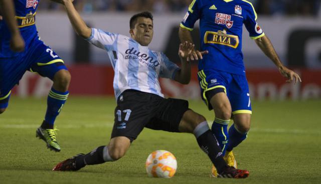 Marcos Acuña |Cristal se encontró en el sector izquierdo con un volante veloz como Acuña. Proveniente de Ferro Carril Oeste, ‘Marquitos’ está valorizado en más de 52 mil de dólares. (AFP)