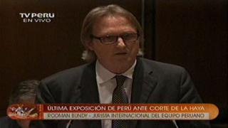 En vivo: La última intervención oral de Perú en la Corte de La Haya