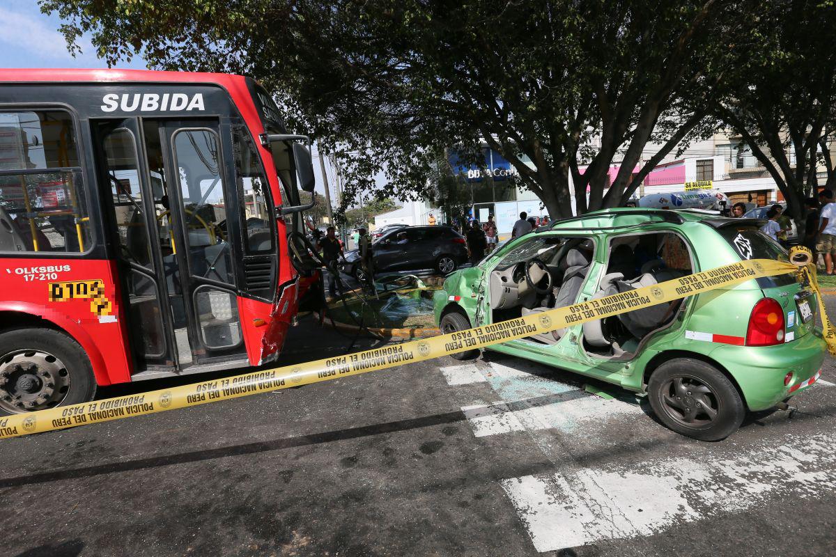 Accidente de tránsito. (Foto: USI)