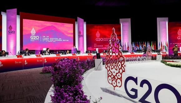 Varios países del G7 podrían abandonar la reunión del G20 cuando hable Rusia, informó el viernes el Ministerio de Economía de Francia. REUTERS/Mast Irham