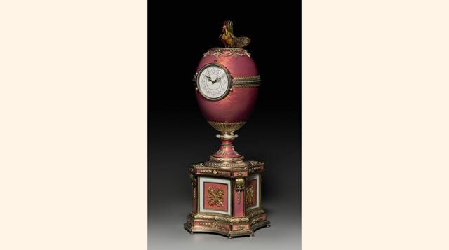 Reloj-Huevo de Fabergé para la familia Rothschild. Autor: Karl Fabergé. Precio: 10.628.816 euros . Fecha: 28-11-2007 en Londres.