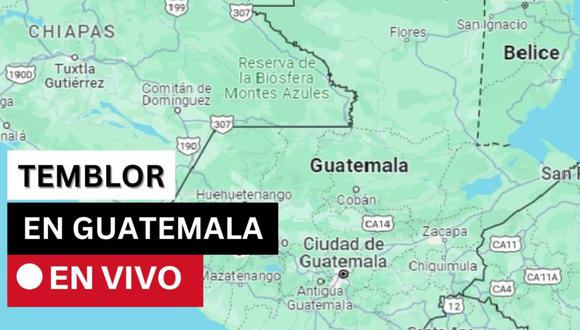 Temblor en Guatemala hoy, vía Instituto Nacional de Sismología, Vulcanología, Meteorología e Hidrología (INSIVUMEH)  | Crédito: Google Maps / Composición