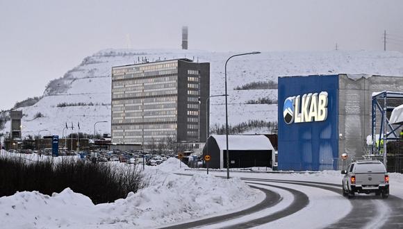 La mina de hierro de la empresa minera estatal sueca LKAB en la ciudad más septentrional de Suecia, Kiruna. (Foto de Jonas EKSTROMER / TT News Agency / AFP)