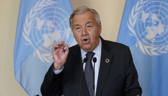 Antonio Guterres, secretario general de la ONU. (Foto: John Minchillo / POOL / AFP).
