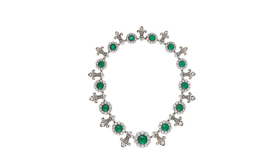 Collar de esmeraldas y diamantes creado por Tiffany and Co a finales del siglo XIX. (Foto: Christie's)