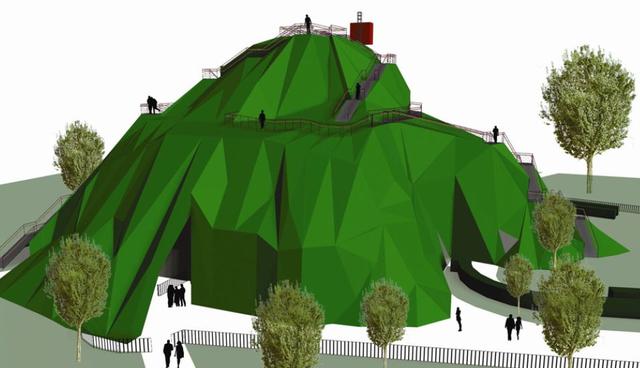 FOTO 15 | MVRDV (2004). Los pabellones de la Serpentine Gallery se construyen gracias al dinero de patrocinadores, en el de 2018 participan, por ejemplo, el banco de inversión Goldman Sachs o la firma de ropa Cos. El proyecto de 2004 resultó ser demasiado caro para ser construido.