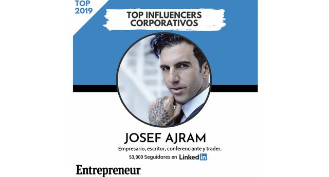 FOTO 5 | 5. Josef Ajram


Empresario, escritor, conferenciante y trader.
Seguidores en LinkedIn: 52,500
Perfil en LinkedIn  
Página web 
País: España
Josef Ajram Tares es un empresario, autor de seis libros con más de 300,000 copias vendidas, conferenciante internacional y trader español. También cofundador de Inconformistas, una agencia de transformación de marcas.