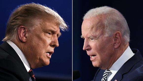 Donald Trump y Joe Biden. (Foto: AFP)