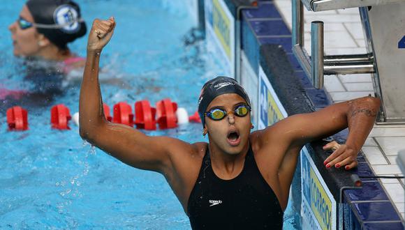 FOTO 17 | Etiene Medeiros (BRA, natación)
La brasileña Etiene Medeiros se marchó de los Juegos de Toronto 2015 con cuatro medalllas, entre ellas el oro en el hectómetro a espalda, primera medalla de ese metal en la historia de los Panamericanos para una nadadora brasileña. Pero ente aquella edición y la de Lima firmó el mayor éxito de su carrera, el título mundial de los 50 m espalda en el 2017. Tiene los récords sudamericanos de 50 libre, 50 y 100 espalda y, con sus compañeras brasileñas, 4x100 libre. Compite a partir del 6 de agosto. (Foto: SwimSwam)