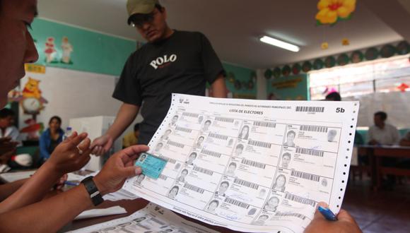 Reniec dispuso el cierre del Padrón Electoral con fecha 30 de septiembre. (Foto: Andina)