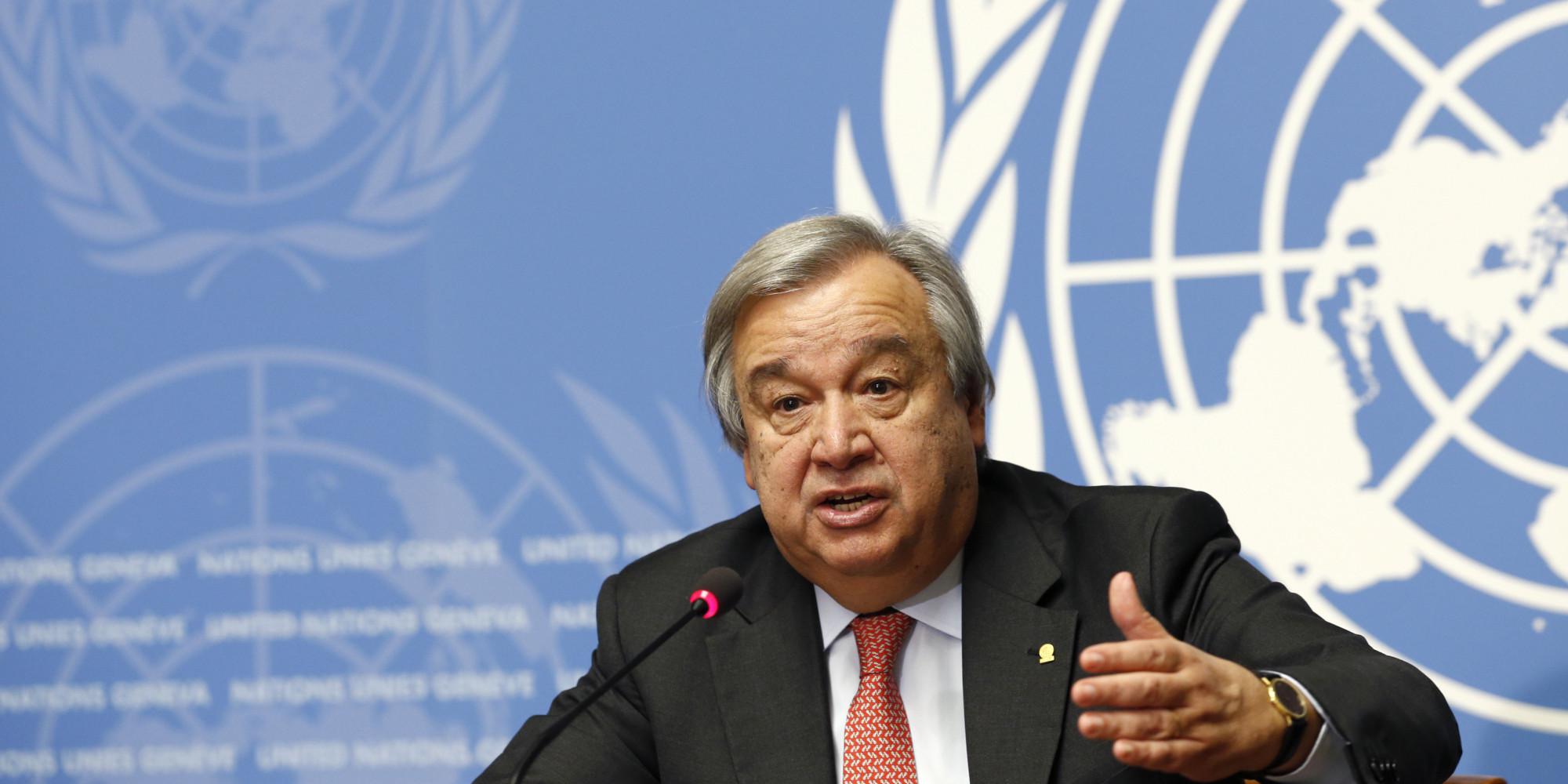 Antonio Guterres, jefe de la ONU.