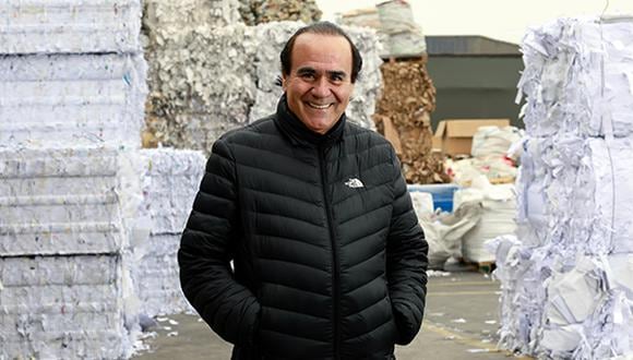Pepe Bossio, fundador de la empresa El Destructor de Papeles.