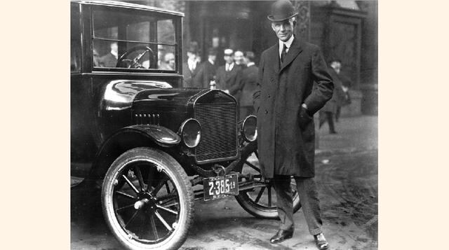 Henry Ford. Tal vez el precursor de industria automovilística mundial llegó a gozar de una fortuna estimada en  US$ 199,000 millones al día de hoy. (Foto: Megaricos)