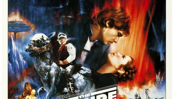 Esta foto proporcionada por Heritage Auctions muestra un raro póster de la secuela de "Star Wars", "The Empire Strikes Back", que se vendió en una subasta por $ 26,400 el domingo 29 de julio de 2018 en Dallas. (Foto: AP).