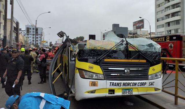 El accidente se produjo a la altura de la cuadra 29 de la avenida Brasil. (Foto: Óscar Guerrero/GEC)